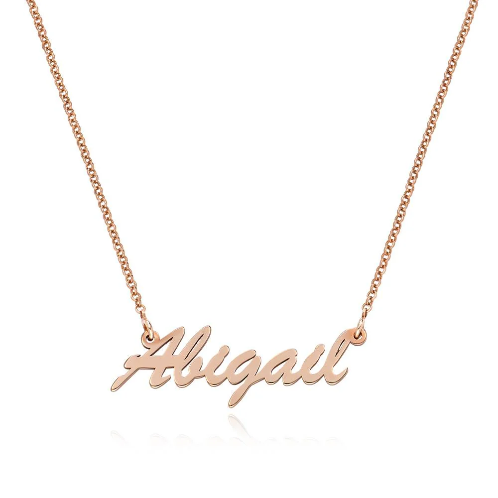 Name Necklace in Rose Gold Plated