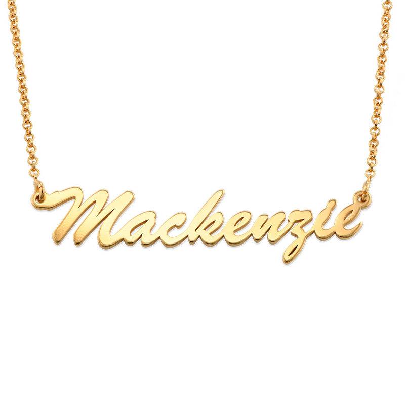 Gift for Teacher - Name Necklace in Gold Plated - Personalized Name Necklace - Image 3