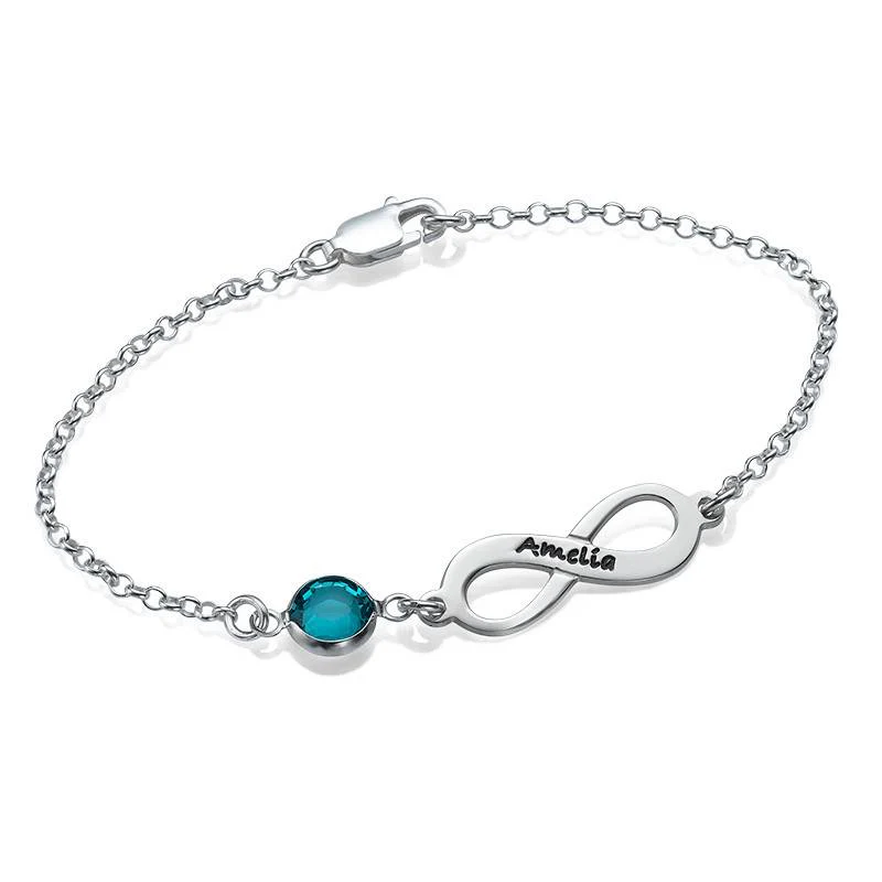 Infinity Birthstone Bracelet
