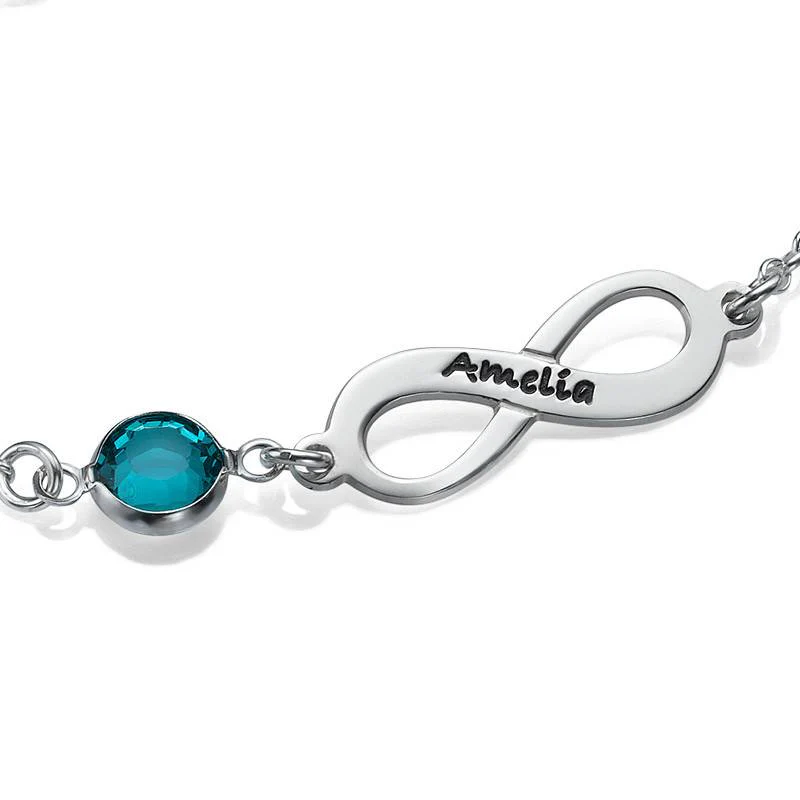 Infinity Birthstone Bracelet - Image 2
