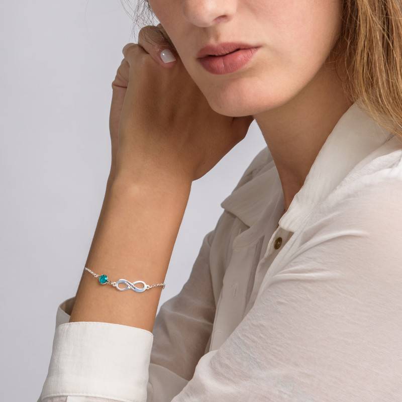 Infinity Birthstone Bracelet - Image 3