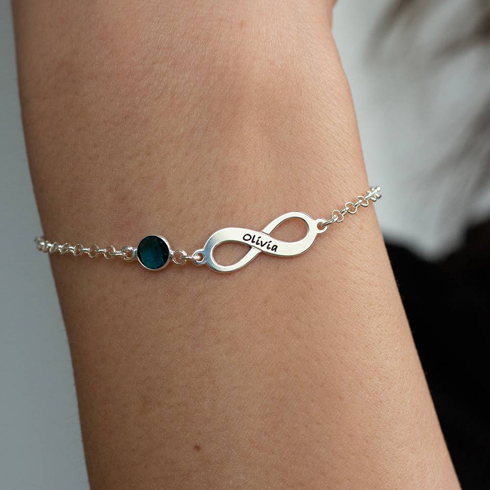 Infinity Birthstone Bracelet - Image 4