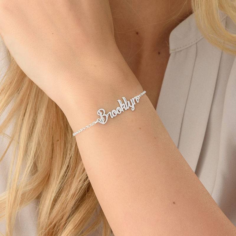 Tiny Bracelet with name in Silver - Image 3