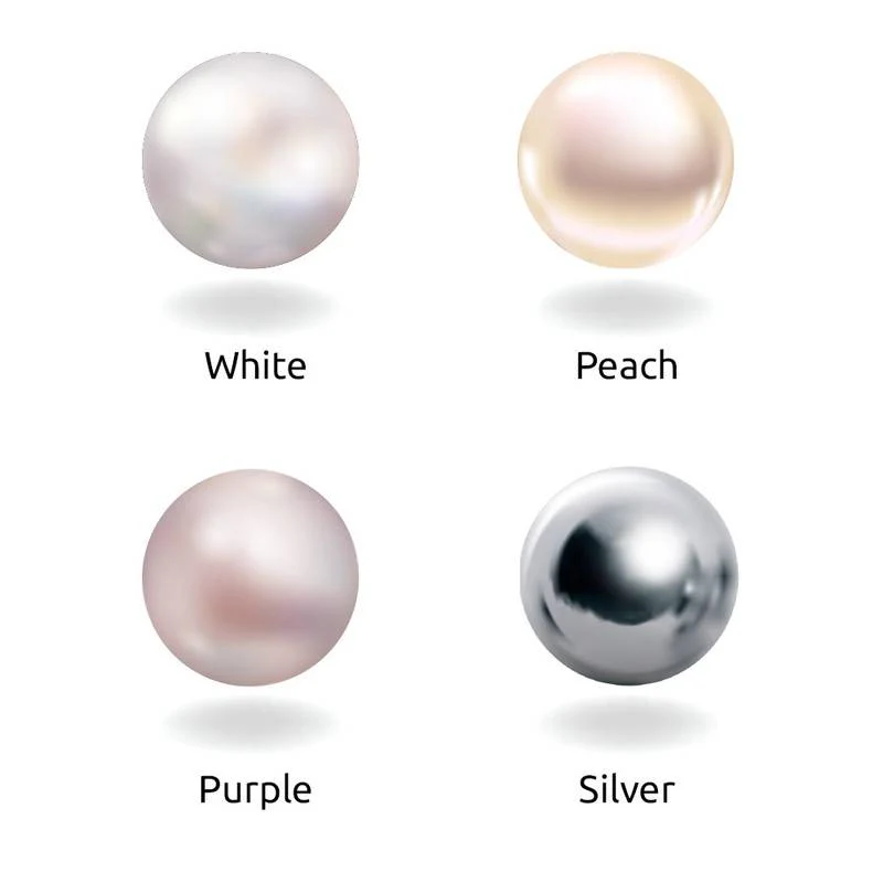 Initial Circle Necklace with pearl and rose charm in Silver - Image 3