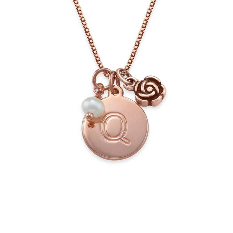 Initial Circle Necklace