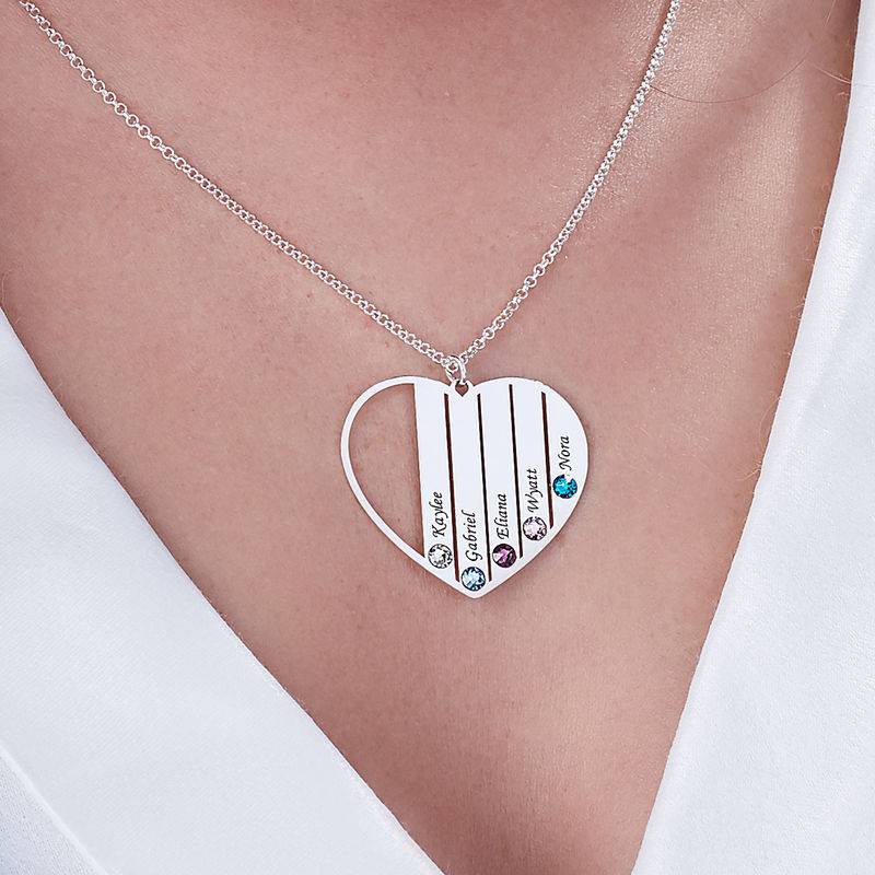 Best Gifts for Mom - Mom Birthstone Necklace in Silver Sterling - Necklaces for Mom - Image 4