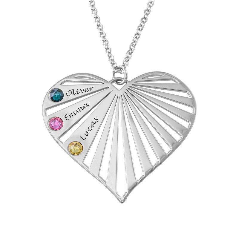 Family Necklace With Birthstones in Silver Sterling - Best Gifts for Mom - Mothers Necklace - Personalized Mom Necklace - Presents for Mom - Image 5