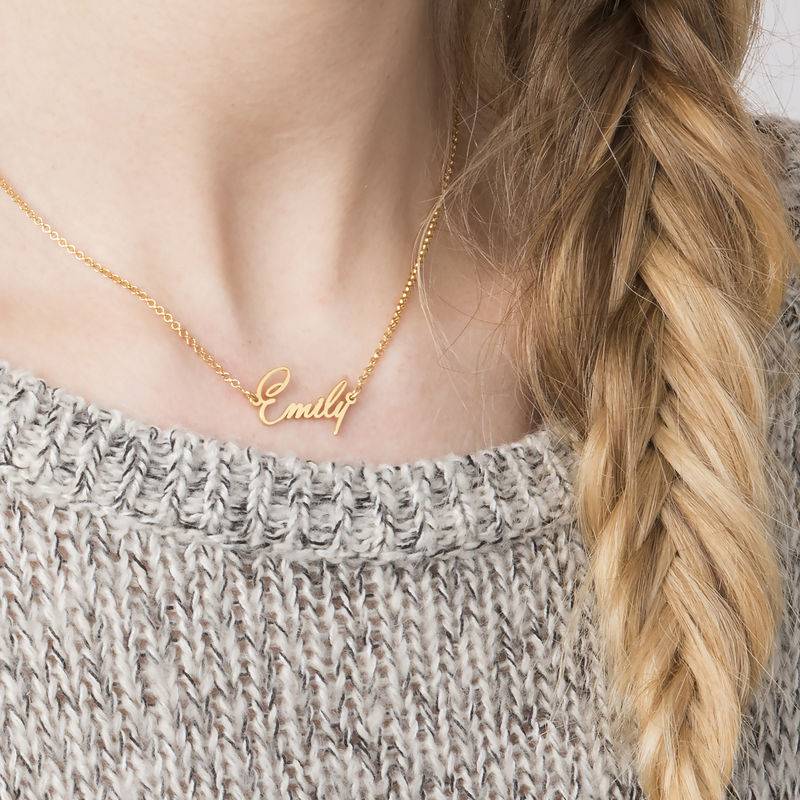 Gift for Teacher - Name Necklace - 18k Gold Plating - Employee Appreciation Gift - Image 2