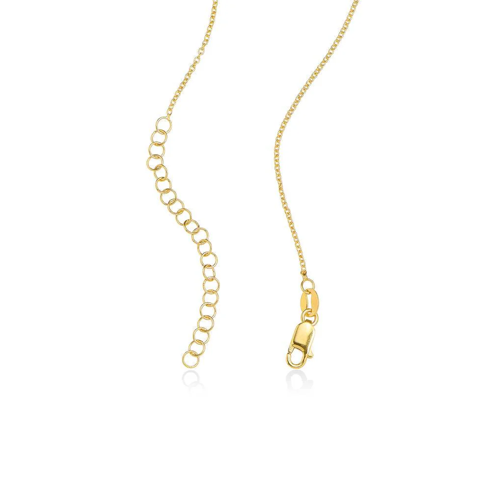 Gifts for Mom - Birthstone Heart Necklace with Engraved Names - Gold Plated - Mom Necklace - Image 6