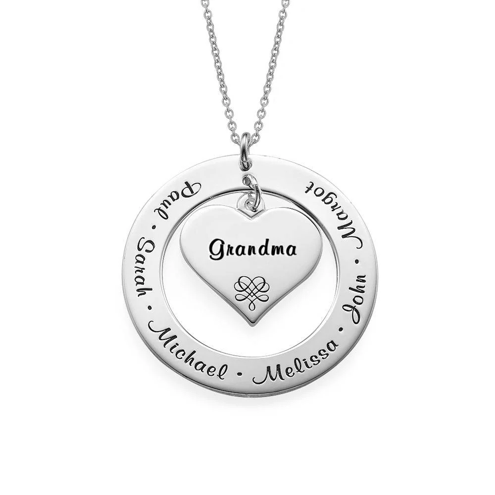 Gifts for Grandma - Mother Necklace in Sterling Silver - Mom Jewelry - Mom Necklaces - Engraved Jewelry