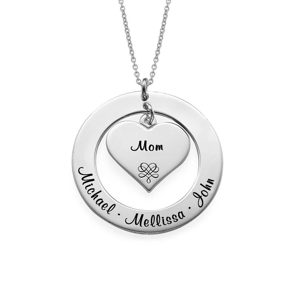 Gifts for Grandma - Mother Necklace in Sterling Silver - Mom Jewelry - Mom Necklaces - Engraved Jewelry - Image 2