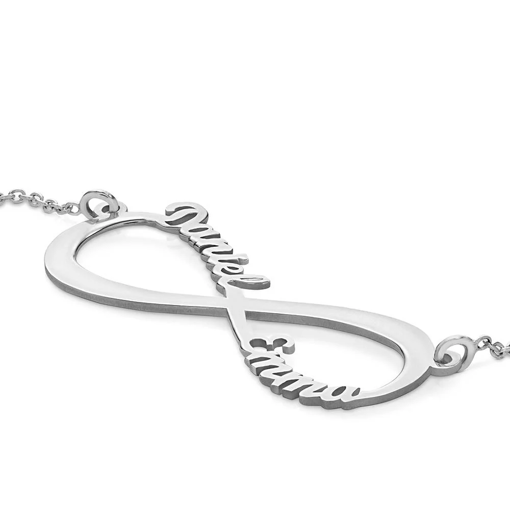 Infinity Name Necklace - Anniversary Gift - Birthday Gifts for Her - Personalized Necklace for Her - Gift for New Mom - Mom-Daughter Necklace - Image 3