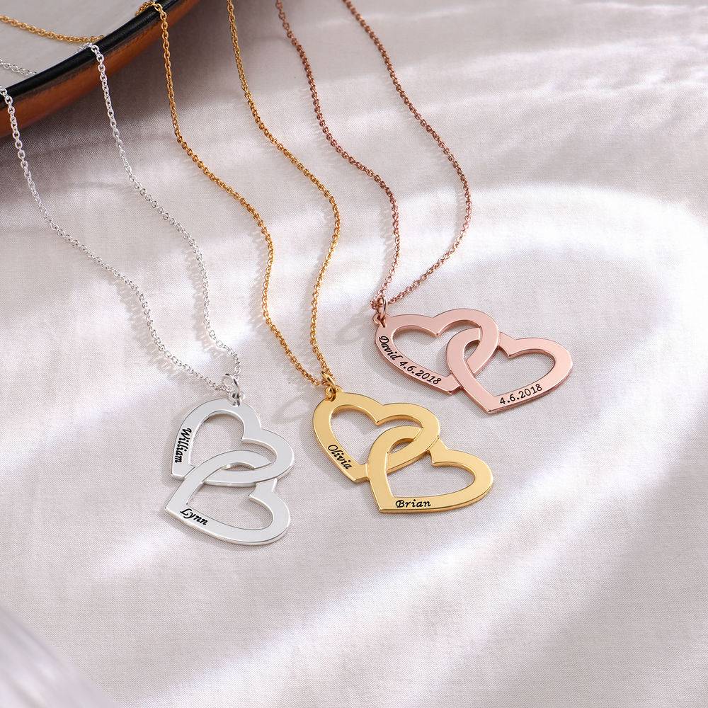 Silver Heart in Heart Necklace - Image 2