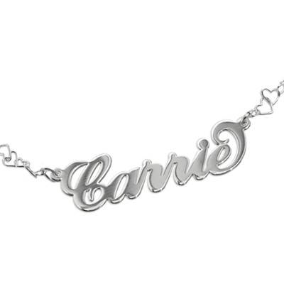 Carrie Style Personalized Bracelet - Heart Chain - Image 2