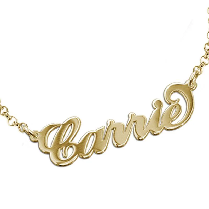 18k Gold-Plated Carrie Personalized Bracelet - Image 2