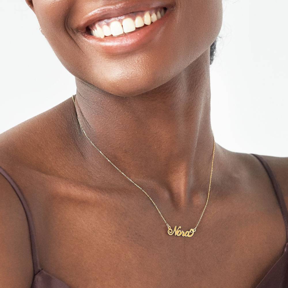 14k Gold Carrie Style Name Necklace - Gifts for Her Birthday - Custom Necklace for Her - Image 2